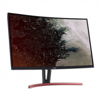 Монитор Acer UM.JE3EE.A01 31.5 ED323QURAbidpx (16:9)/VA(LED)/ZF/2560x1440/4ms/250nits/3000:1/144Hz,178°/178°,Dual Link DVI+HDMI(2.0)+DP(1.2a)+Audio out/HDMI/DP FreeSync/Black/Red Curved 1800R,VESA 100x1