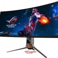 Монитор ASUS 90LM04L0-B01170 34 ASUS ROG SWIFT PG349Q Grey (IPS, LED, Wide, 3440x1440, 5ms, 178°/178°, 300 cd/m, 100,000,000:1, +DP, +2xНDMI, +2xMM, +USB, )