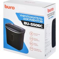 Уничтожитель бумаг BURO Home BU-S506C,  P-4,  4х36 мм [os506c]