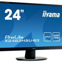 Монитор 23,8 Iiyama ProLite X2483HSU-B3 (1920*1080, 4 мс, 250 кд/м2, 8000000:1, 178°/178°) A-MVA, HDMI, DisplayPort, VGA, USB, SPK (X2483HSU-B3)