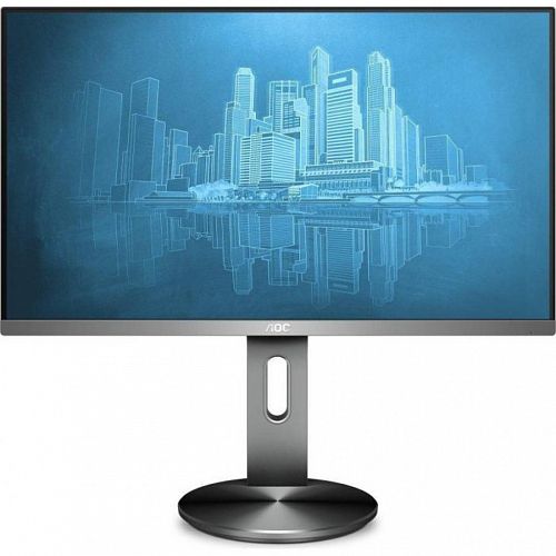 Монитор AOC Q2790PQU 27 AOC Q2790PQU Silver-Black с поворотом экрана (IPS, LED, 2560x1440, 4 ms, 178°/178°, 350 cd/m, 20M:1, +HDMI, +DisplayPort, +USB, +MM)