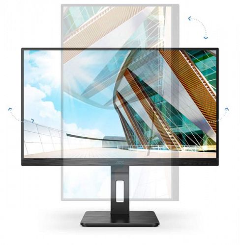 Монитор AOC 24P2Q 23.8 24P2Q Black (IPS, 1920x1080, 75Hz, 4 ms, 178°/178°, 250 cd/m, 50M:1, +DVI, +HDMI, +DisplayPort 1.2, +4xUSB 3.2, +MM)