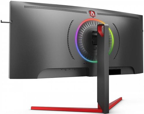 Монитор AOC AG353UCG 35 AGON AG353UCG Black-Red (VA, изогнутый, 3440x1440, 200Hz, HDR1000, 2 ms, 178°/178°, 1000 cd/m, 80M:1, +HDMI 2.0, +2xDisplayPort 1.4, +4xUSB 3.1, +MM, +регулировка по высот