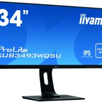 Монитор ЖК IIYAMA ProLite XUB3493WQSU-B1 34 черный IPS LED 4ms 21:9 HDMI M/M матовая HAS Pivot 1000:1 400cd 178гр/178гр 3440x1440 DisplayPort USB 9.5кг