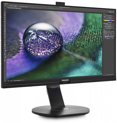 Монитор 27 PHILIPS 272P7VPTKEB/00 Black с поворотом экрана (4K, IPS, LED, 3840x2160, 5 ms, 178°/178°, 350 cd/m, 20M:1, +HDMI-MHL, +DisplayPort, +Mini DP, +3xUSB, +WEB-Cam 2.0 m