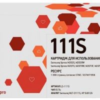 Лазерный картридж EasyPrint MLT-D111S/HP SU812A для принтеров Samsung Xpress M2020, M2020W, M2070, M2070F, M2070FW, M2070W,   черный 1000 страниц