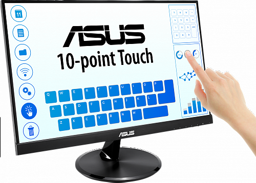 Монитор ASUS 90LM0490-B01170 21.5 ASUS VT229H Black (IPS, LED, Wide, 1920x1080, 5ms, 178°/178°, 250 cd/m, 100,000,000:1,  +НDMI, +MM, +USB, )