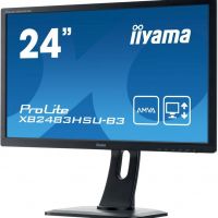 Монитор 23,8 Iiyama ProLite XB2483HSU-B3 (1920*1080, 4 мс, 250 кд/м2, 80000000:1, 178°/178°) A-MVA, HDMI, DisplayPort, VGA, SPK, HAS, Pivot, SPK, USB (XB2483HSU-B3)