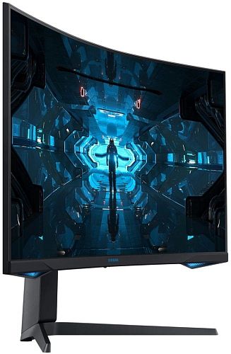Монитор Samsung LC32G75TQSIXCI 31,5, черный A QLED изогнутый GAMING-монитор Odyssey G7 2560x1440 1ms 2500:1 600cd 178/178 HDMI 2*DP USB-hub 240Hz G-Sync HDR600 HAS Pivot Black
