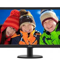Монитор Philips 243V5QHABA/00 23.6 243V5QHABA 1920x1080 MVA W-LED 16:9 8ms VGA DVI-D HDMI 10M:1 178/178 250cd Sapeakers Black