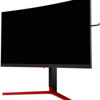Монитор AOC AG273QCG 27 AOC AGON AG273QCG Black-Red (LED, изогнутый, 2560x1440, 165Hz, 1 ms, 170°/160°, 400 cd/m, 50M:1, +HDMI 1.4, +DisplayPort 1.2, +4xUSB, +MM, +регулировка по высоте)