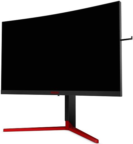 Монитор AOC AG273QCG 27 AOC AGON AG273QCG Black-Red (LED, изогнутый, 2560x1440, 165Hz, 1 ms, 170°/160°, 400 cd/m, 50M:1, +HDMI 1.4, +DisplayPort 1.2, +4xUSB, +MM, +регулировка по высоте)