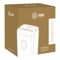 Шредер Cactus CS-SH-8-13-5X18 (секр.P-4)/фрагменты/8лист./13лтр./скрепки/скобы/пл.карты