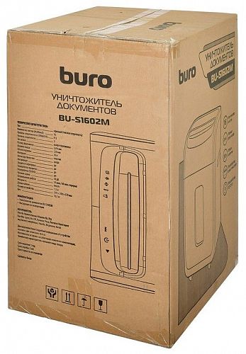 BURO OS1602MI Уничтожитель бумаг BURO Office BU-S1602M,  P-5,  5x32  мм [os1602mi]