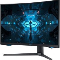 Монитор Samsung LC27G75TQSIXCI 27, черный VA QLED изогнутый GAMING-монитор Odyssey G7 2560x1440 1ms 2500:1 600cd 178/178 HDMI 2*DP USB-hub 240Hz G-Sync HDR600 HAS Pivot Black
