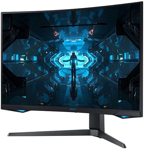 Монитор Samsung LC27G75TQSIXCI 27, черный VA QLED изогнутый GAMING-монитор Odyssey G7 2560x1440 1ms 2500:1 600cd 178/178 HDMI 2*DP USB-hub 240Hz G-Sync HDR600 HAS Pivot Black