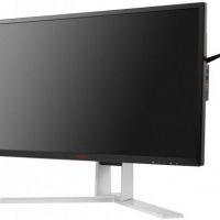 Монитор AOC AG241QX 23.8 AOC AGON AG241QX Black-Red с поворотом экрана (LED, 2560x1440, 144Hz, 1 ms, 170°/160°, 350 cd/m, 50M:1, +DVI, +2xHDMI, +MHL, +DisplayPort, +4xUSB, +MM)
