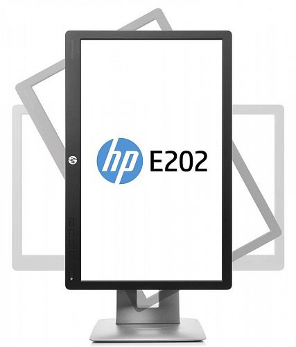 Монитор ЖК HP EliteDisplay E202 20,1600 x 900,60 Гц,IPS,7 мс,1000:1,250 кд/м2,178°/178°,VGA,HDMI,DisplayPort 1.2,3 USB 2.0,(M1F41AA)