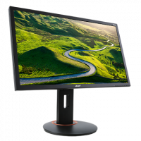 Монитор ACER 24 Gaming XF240Hbmjdpr, 1920x1080, 16:9, 144 Hz, TN, черный/оранжевый (UM.FX0EE.001)