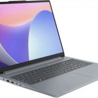 Ноутбук Lenovo IdeaPad Slim 3 15IRU8 Core i3 1305U 8Gb SSD256Gb Intel UHD Graphics 15.6 TN FHD (1920x1080) noOS grey WiFi BT Cam (82X7004BPS)