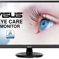 Монитор ASUS VA249HE ASUS 23.8 VA249HE VA LED, 1920x1080, 5ms, 250cd/m2, 178°/178°, 3000:1 (100Mln:1), D-Sub, HDMI, Tilt, Blue Light Filter & Flicker free, VESA, Black