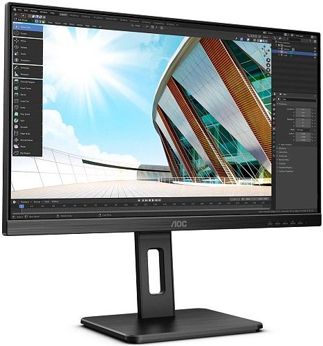 Монитор AOC U27P2 27 U27P2 Black (4K, IPS, 3840x2160, 4 ms, 178°/178°, 350 cd/m, 50M:1, +HDMI 2.0, +DisplayPort 1.2, +4xUSB 3.2, +MM)