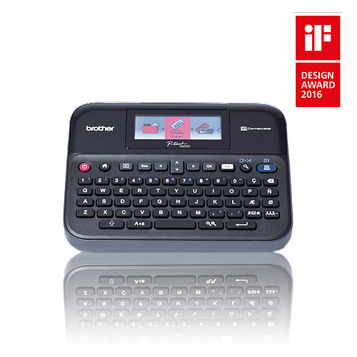 Принтер-этикеток BROTHER PT-D600VP для печати наклеек, черный, с кейсом (PTD600VPR1)