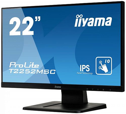 Монитор Iiyama 21.5 ProLite T2252MSC-B1 черный IPS LED 5ms 16:9 HDMI DisplayPort M/M Mat 3000:1 250
