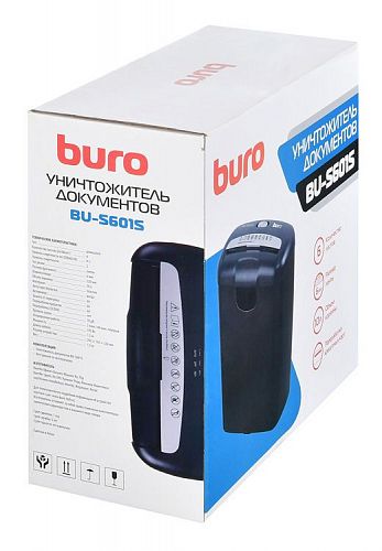 Уничтожитель бумаг BURO Home BU-S601S,  P-1,  6 мм [os601s]