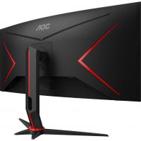 Монитор AOC CU34G2X 34 CU34G2X Black-Red (VA, изогнутый, 3440x1440, 144Hz, 1 ms, 178°/178°, 300 cd/m, 80M:1, +2xHDMI 2.0, +DisplayPort 1.2, +4xUSB 3.0, +регулировка по высоте, AMD FreeSync™)