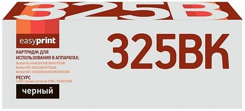 Лазерный картридж EasyPrint TN-325BK для принтеров Brother DCP-9055CDN, DCP-9270CDN, черный, 4000 страниц