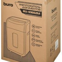 BURO OS1602MI Уничтожитель бумаг BURO Office BU-S1602M,  P-5,  5x32  мм [os1602mi]
