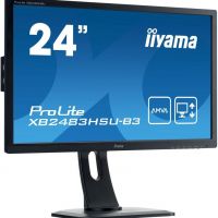 Монитор 23,8 Iiyama ProLite XB2483HSU-B3 (1920*1080, 4 мс, 250 кд/м2, 80000000:1, 178°/178°) A-MVA, HDMI, DisplayPort, VGA, SPK, HAS, Pivot, SPK, USB (XB2483HSU-B3)