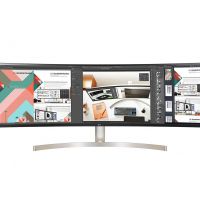 Монитор LG 49WL95C-W 49 49WL95C-W LED изогнутый 5120x1440, 5ms, 350cd/m2, 1200:1 (Mega DCR), 178°/178°, 2*HDMI, USB-hub, DP, колонки 20Wx2, HAS, Pivot, Tilt, VESA, Silver-White