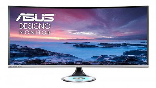 Монитор ASUS MX38VC ASUS 38 MX38VC IPS LED изогнутый, 3840x1600, 5ms, 300cd/m2, 100Mln:1, 178°/178°, 2*HDMI, DP, USB-Hub, USB Type-C, 60Hz, Aura light, колонки, Frameless, Black and Space Gray, 90LM03B0-B011