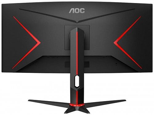 Монитор AOC CU34G2X 34 CU34G2X Black-Red (VA, изогнутый, 3440x1440, 144Hz, 1 ms, 178°/178°, 300 cd/m, 80M:1, +2xHDMI 2.0, +DisplayPort 1.2, +4xUSB 3.0, +регулировка по высоте, AMD FreeSync™)