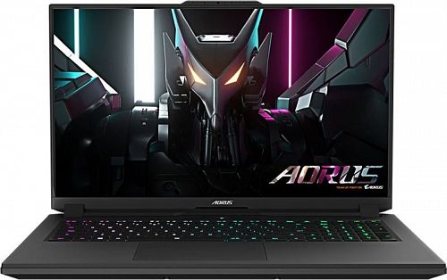 Ноутбук Gigabyte Aorus 7 Core i5 12500H 16Gb SSD512Gb NVIDIA GeForce RTX4050 6Gb 17.3 IPS FHD (1920x1080) Free DOS black WiFi BT Cam (9MF-E2KZ513SD)