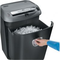 Fellowes FS-46750 Шредер Fellowes®  75Cs.  (12 листов) , 27 литра, 4х38мм (класс 4), SafeSense™, уничтожает: скобы/скрепки/карты/CD