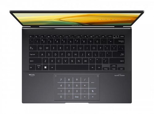 Ноутбук Asus Zenbook 14 UM3402YA-KP688 Ryzen 5 7530U 16Gb SSD512Gb AMD Radeon 14 IPS WQXGA (2560x1600) noOS black WiFi BT Cam Bag (90NB0W95-M016J0)