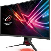Монитор ASUS 90LM03S0-B01170 31.5 ASUS ROG Strix XG32VQ Black Сurved (VA, LED, Wide, 2560х1440, 144Hz, 4ms, 178°/178°, 300 cd/m, 3000:1, +DP, +НDMI, +USB, )