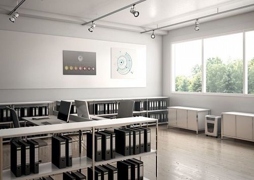 Leitz 80030000 Шредер Leitz IQ Office (секр.P-4)/фрагменты/15лист./23лтр./скрепки/скобы