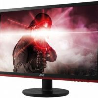 Монитор AOC G2460VQ6 24 AOC G2460VQ6 Black-Red (LED, 1920x1080, 1 ms, 170°/160°, 250 cd/m, 80M:1, +HDMI, +DisplayPort, +MM, FreeSync™)