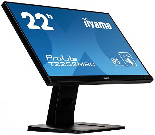 Монитор Iiyama 21.5 ProLite T2252MSC-B1 черный IPS LED 5ms 16:9 HDMI DisplayPort M/M Mat 3000:1 250
