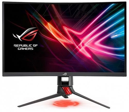 Монитор ASUS 90LM03G0-B01970 27 ASUS ROG XG27VQ Black Сurved (VA, LED, 1920x1080, 4ms, 178°/178°, 300 cd/m, 100M:1, +DVI, +DP, +HDMI, +USB)