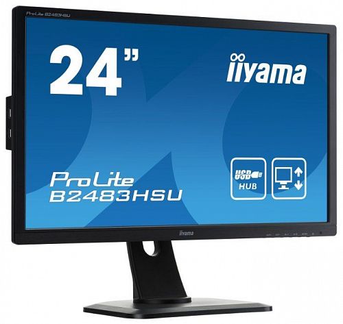 Монитор ЖК IIYAMA ProLite B2483HSU-B1DP 24, черный