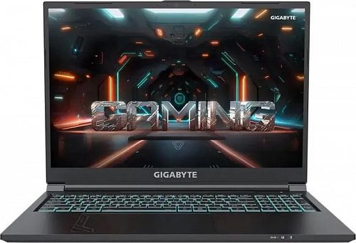 Ноутбук Gigabyte G6 Core i5 13500H 16Gb SSD512Gb NVIDIA GeForce RTX4050 6Gb 16 IPS FHD+ (1920x1200) Free DOS black WiFi BT Cam (MF-52KZ853SD)
