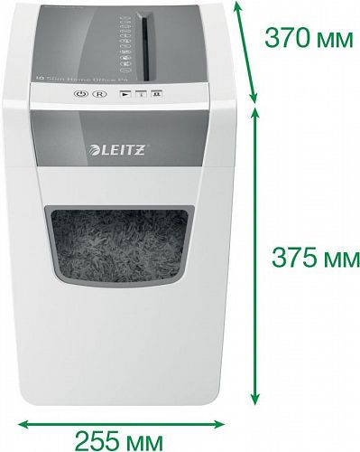 Leitz 80010000 Шредер Leitz IQ Home Office (секр.P-4)/фрагменты/10лист./23лтр./скрепки/скобы
