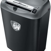 Fellowes FS-46750 Шредер Fellowes®  75Cs.  (12 листов) , 27 литра, 4х38мм (класс 4), SafeSense™, уничтожает: скобы/скрепки/карты/CD