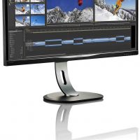 Монитор 34 PHILIPS BDM3470UP/00 Silver-Black с поворотом экрана (AH-IPS, 3440x1440, 5 ms, 178°/178°, 320 cd/m, 40M:1, +DVI, +DisplayPort, +2xUSB 3.0 port, +HDMI, +MM)