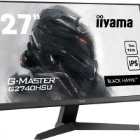 Монитор IIYAMA G2740HSU-B1 27 [16:9] 1920х1080(FHD) IPS, nonGLARE, 250cd/m2, H178°/V178°, 1000:1, 80M:1, 16,7 миллионов цветов, 1ms, HDMI, DP, USB-Hub, Tilt, Speakers, Audio out, 3Y, Black (G2740HSU-B1)